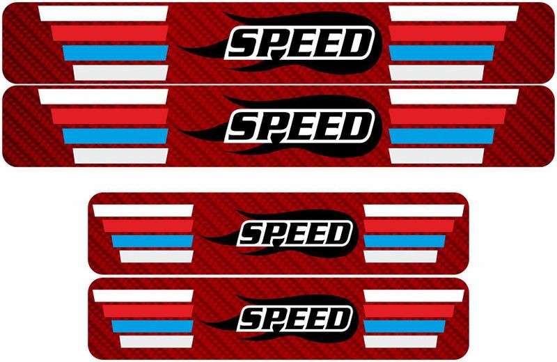 CVANU Sticker & Decal for Car  (Red)