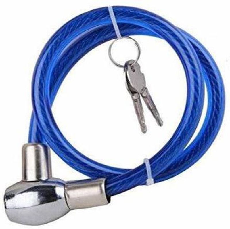 SRPHERE CLKBU08 Cable Lock  (Blue, Steel)