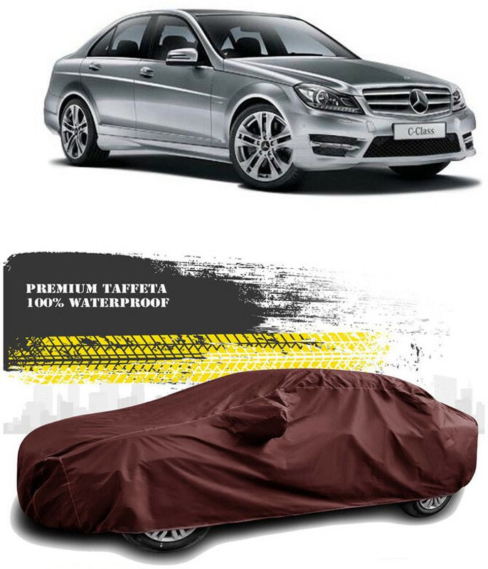 AutoTiger Car Cover For Mercedes Benz C220 (With Mirror Pockets)  (Maroon)