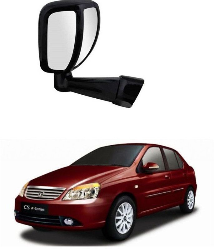 PRTEK Manual Remote Rear View Mirror For Tata Indigo CS  (Center)