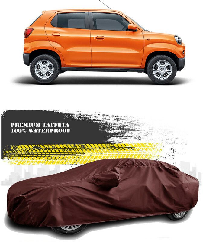 AutoTiger Car Cover For Maruti Suzuki S-Presso (With Mirror Pockets)  (Maroon)