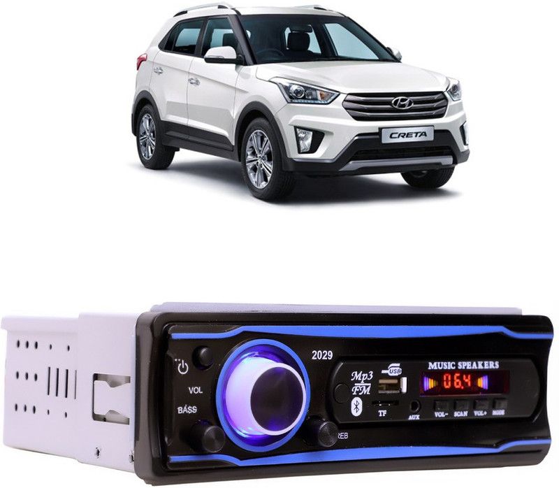 Bluedrum Blue Stereo-999 BLUETOOTH/USB/SD/AUX/FM/MP3 (BLUE & Black)-174 Car Stereo  (Single Din)