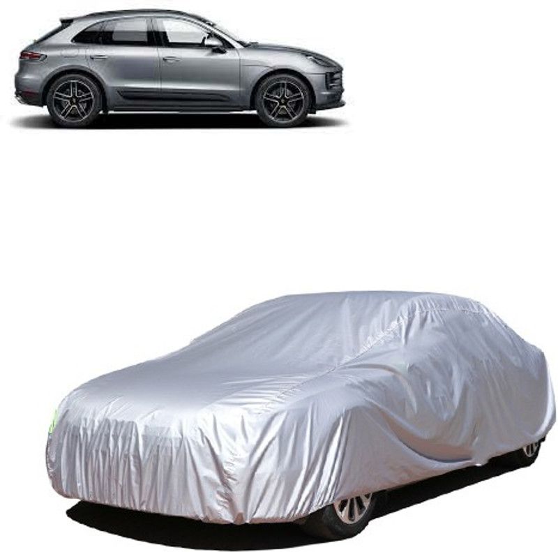 Kuchipudi Car Cover For Porsche Macan (Without Mirror Pockets)  (Silver, For 2005, 2006, 2007, 2008, 2009, 2010, 2011, 2012, 2013, 2014, 2015, 2016, 2017, 2018, 2019, NA Models)