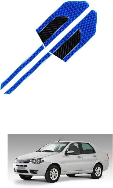 PROEDITION Plastic Car Bumper Guard  (Blue, Pack of 4, Fiat, Siena)