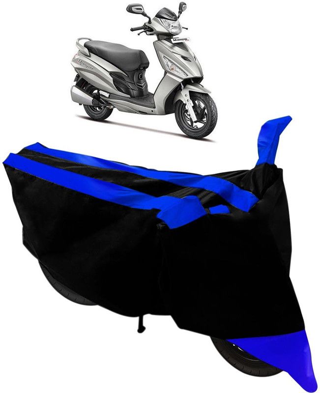 Purpleheart Two Wheeler Cover for Hero  (Maestro, Black, Blue)