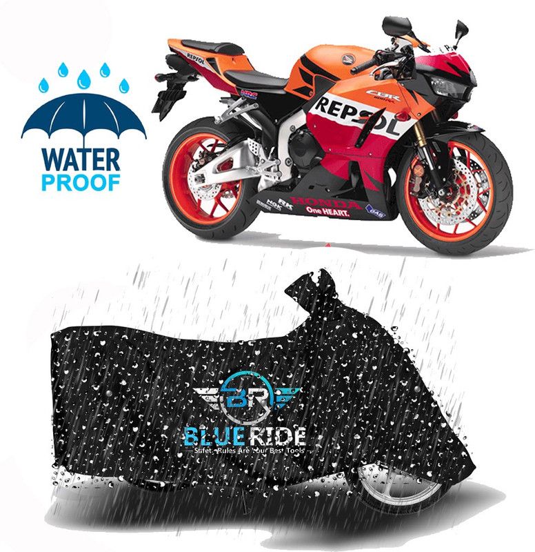 BLUERIDE Two Wheeler Cover for Honda  (CBR 650F, Black)