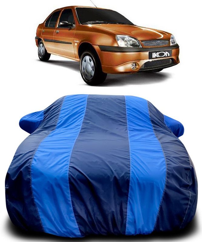 Dvis Car Cover For Ford Ikon (With Mirror Pockets)  (Blue, Blue)