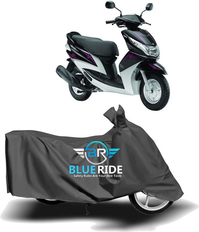 BLUERIDE Two Wheeler Cover for Yamaha  (Ray, Grey)