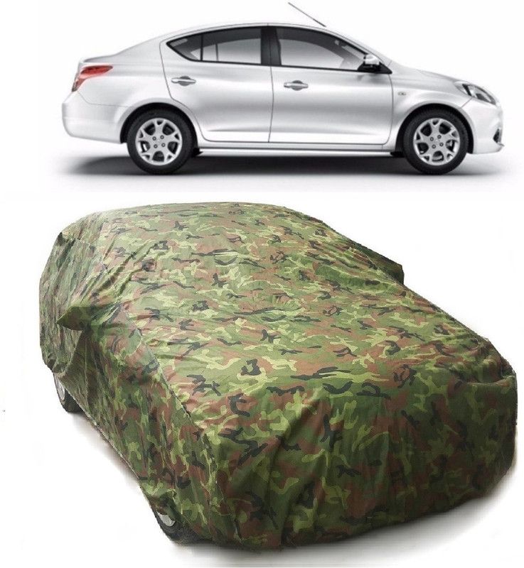 Gargi Traders Car Cover For Renault Scala (With Mirror Pockets)  (Green)