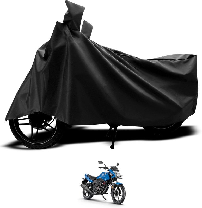 GOSHIV-car and bike accessories Two Wheeler Cover for Honda  (Unicorn, Black)