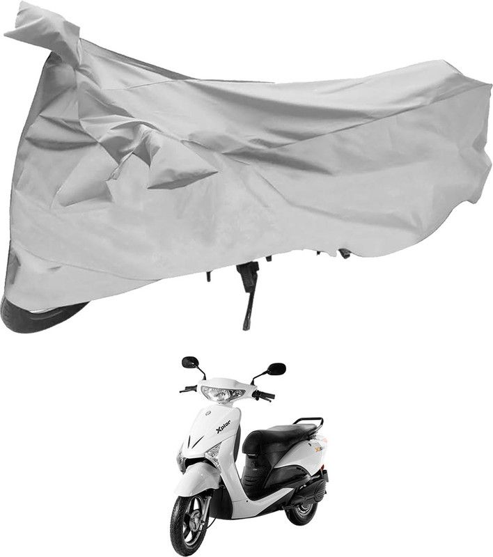 TGP GROUP Waterproof Two Wheeler Cover for Indus  (Yo Xplor, Silver)