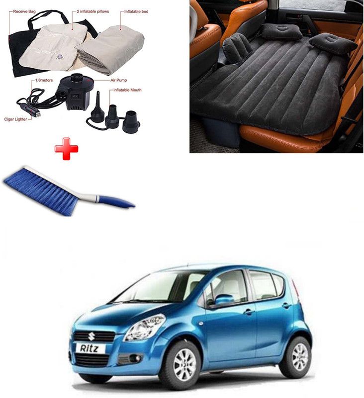 AUTO'SJET ™ Car Inflatable Bed with Cleaning Brush for Ritz ™ Car Inflatable Bed with Cleaning Brush for Ritz Car Inflatable Bed  (Ritz)