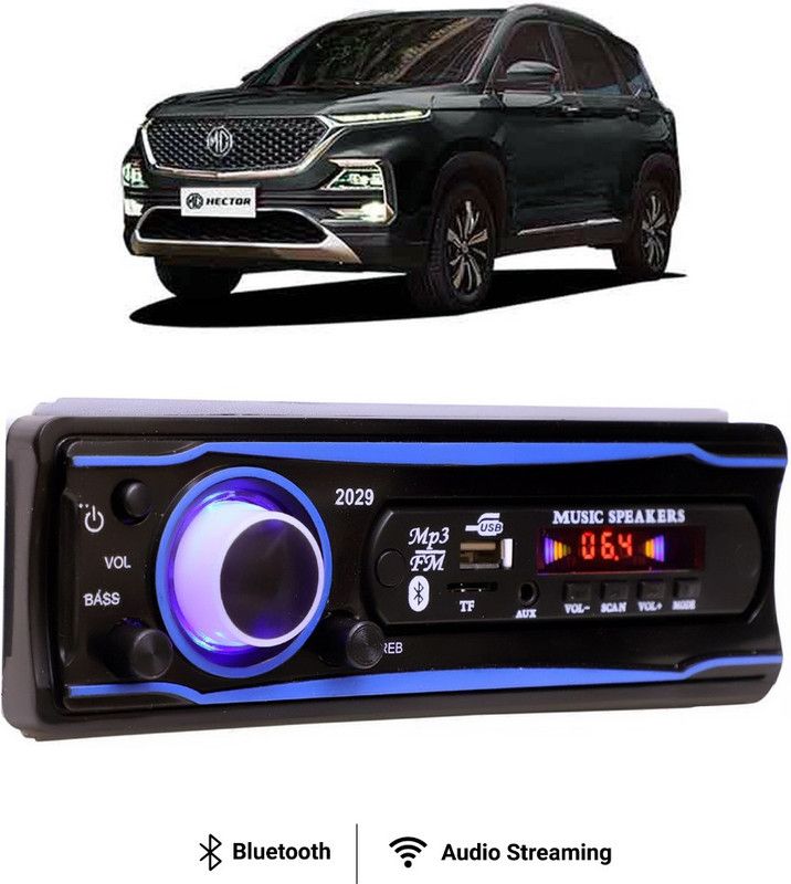 Purpleheart Blue Stereo-999 BLUETOOTH/USB/SD/AUX/FM/MP3 (BLUE & Black)P-420 Car Stereo  (Single Din)