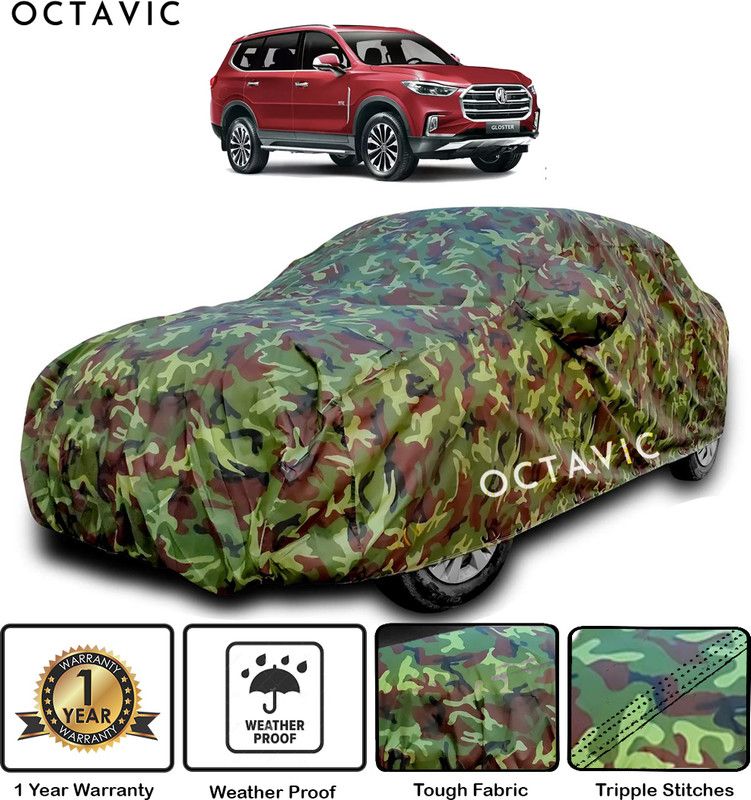 octavic Car Cover For MG Gloster (With Mirror Pockets)  (Green)
