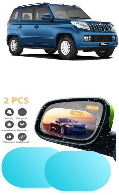 Accessorique Antifog_275 Car Mirror Rain Blocker  (White)