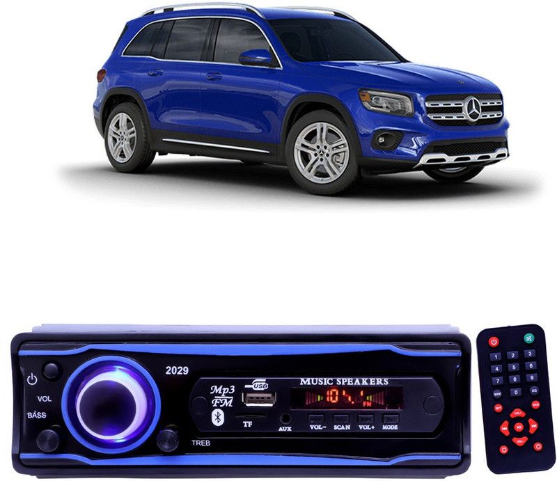 EverLand Blue 2029 USB/AUX/SD/BLUETOOTH/FM/MP3 BOOM MASTER STANDARD- E 391 Car Stereo  (Single Din)
