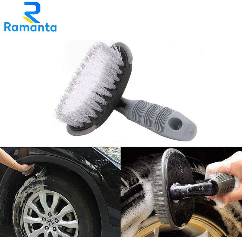 Ramanta Bike Tyre Rim Cleaner Brush for Honda All Bikes 0 ml Wheel Tire Cleaner  (Pack of 1)