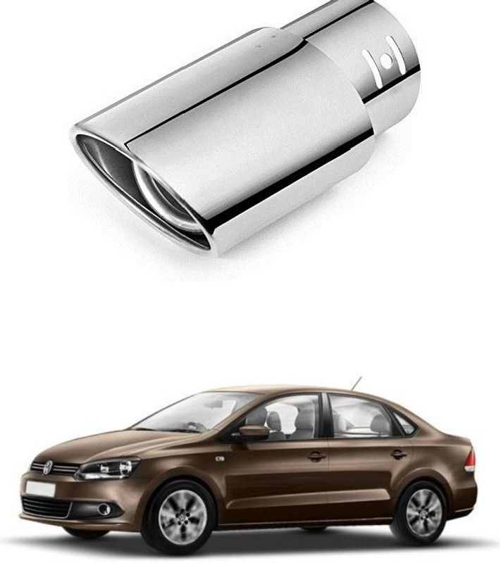 PRTEK Car Exhaust Tube in Tube-Silencer Muffler Tip for All Cars (Universal) 0029 Car Silencer  (Silencers tip Blue)