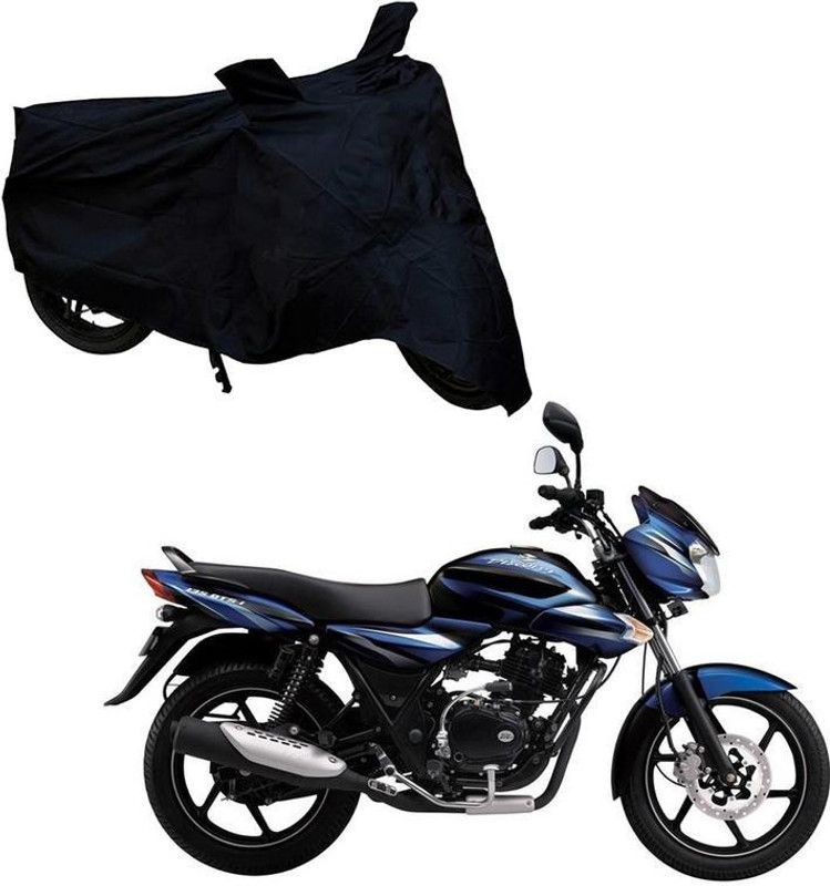 Purpleheart Two Wheeler Cover for Bajaj  (Discover 100 DTS-i, Black)