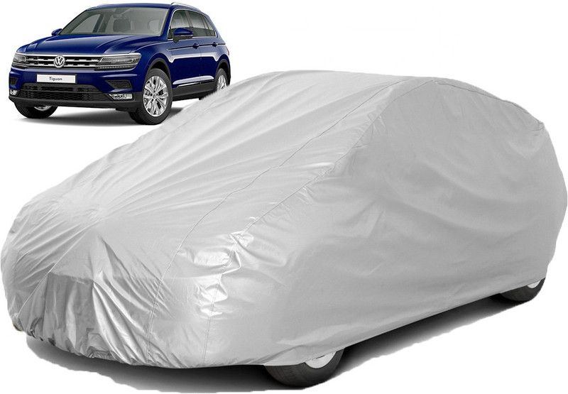carphoenix Car Cover For Volkswagen Tiguan (Without Mirror Pockets)  (Silver, For 2018, NA Models)
