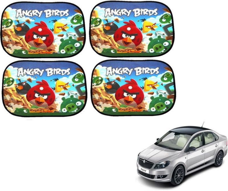 MOCKHE Side Window Sun Shade For Skoda Rapid  (Multicolor)