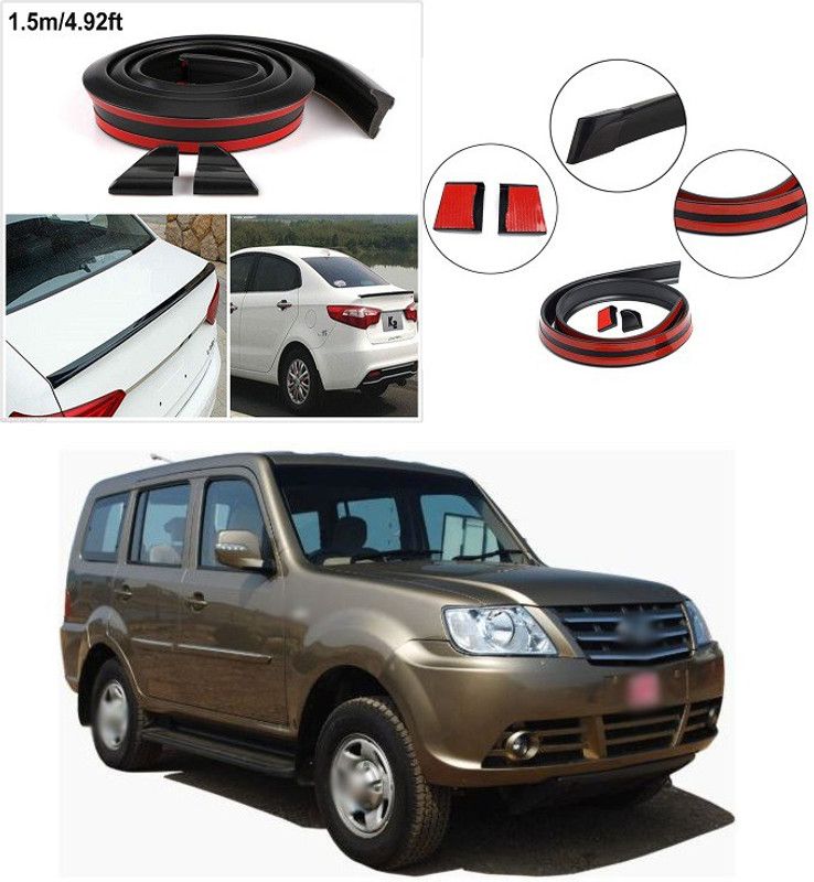 PROEDITION Rear Strip Splitter Spoiler Side Skirt Rubber Carbon Fiber For Sumo Grande Car Beading Roll For Bonnet, Bumper, Trunk  (10 m)
