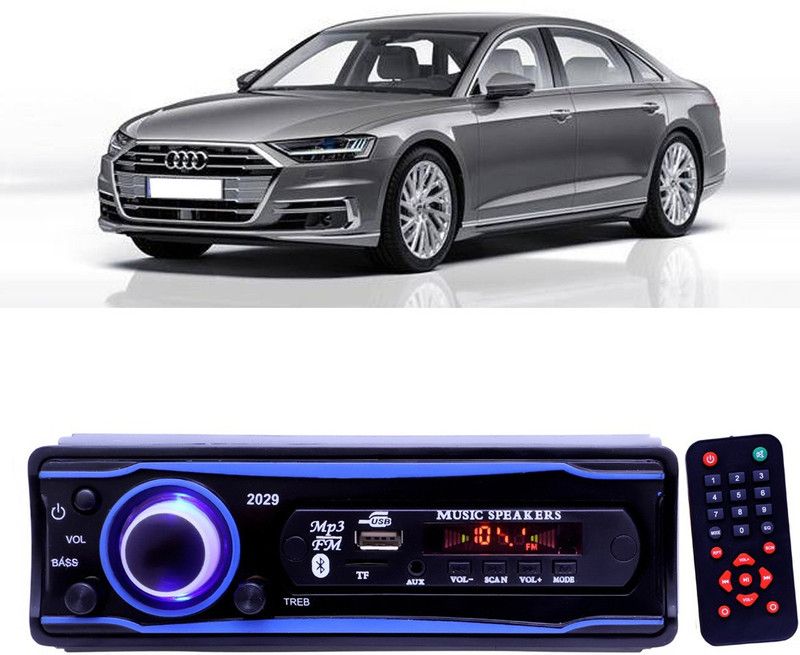 YUNEIK Blue Stereo-999 BLUETOOTH/USB/SD/AUX/FM/MP3 (BLUE & Black)Y-014 Car Stereo  (Single Din)