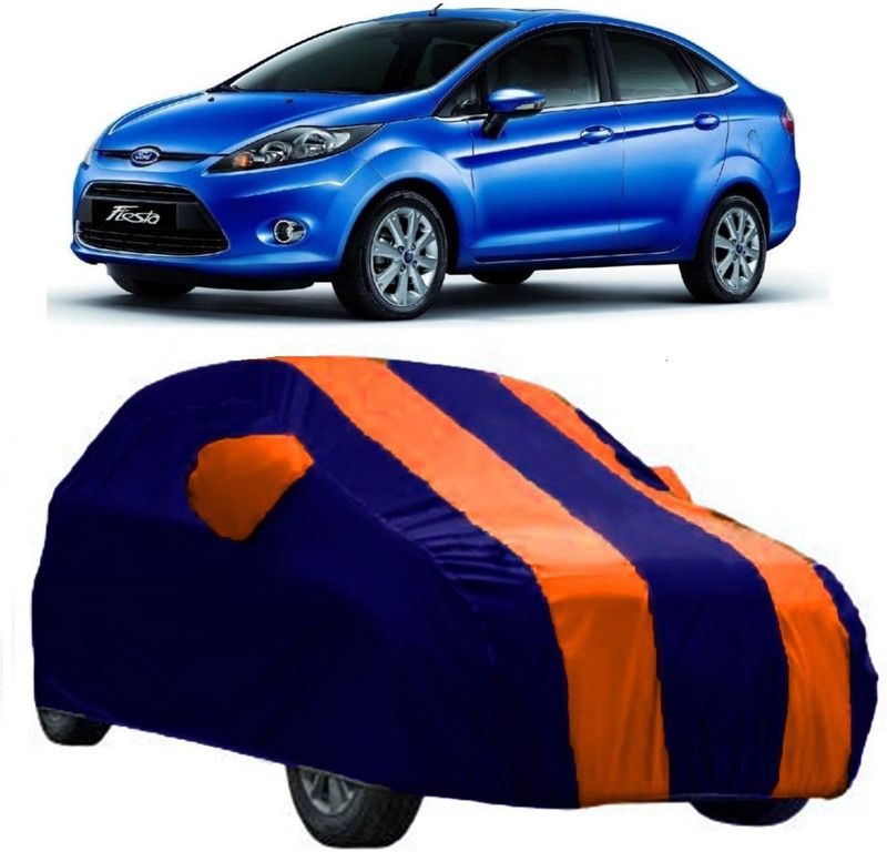 CRONEX Car Cover For Ford Fiesta Classic (With Mirror Pockets)  (Orange)