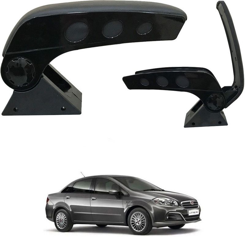 Oshotto NSKU-38960_DUAL TONE Dark Black Car Armrest  (Fiat, Linea)
