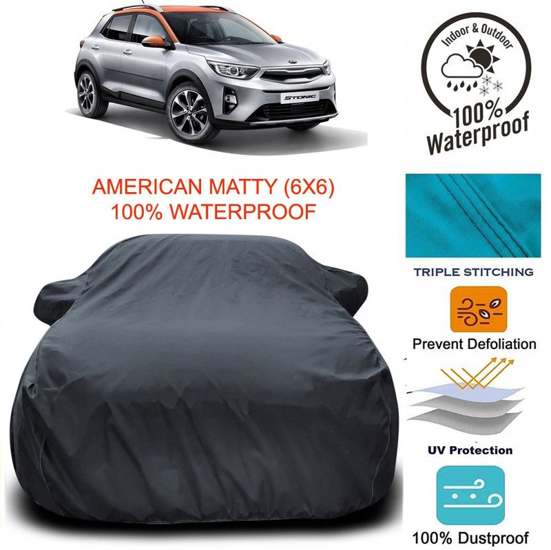 Dvis Car Cover For Kia Stonic (With Mirror Pockets)  (Grey)