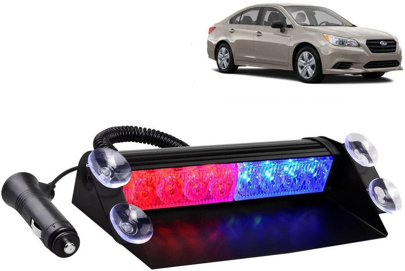 Selifaur 333 - 8 LED High Intensity Windshield Emergency Strobe Lights || Vehicles Interior Roof Hazard Warning LED Flash Light (Blue&Red)for Legacy Car Flashlight Holder