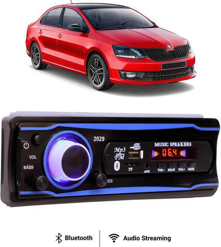 Purpleheart Blue Stereo-999 BLUETOOTH/USB/SD/AUX/FM/MP3 (BLUE & Black)P-489 Car Stereo  (Single Din)