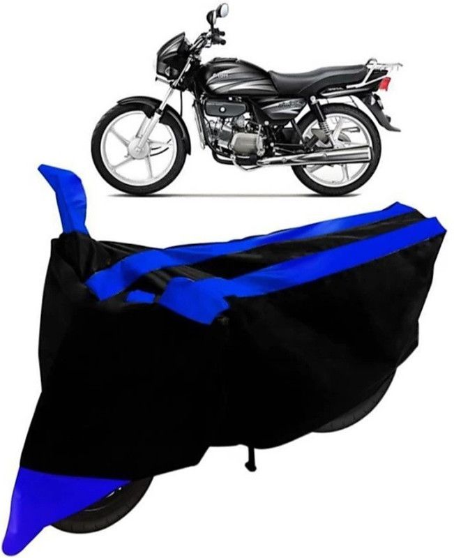 ELECTRIBLES Two Wheeler Cover for Hero  (Splendor NXG, Black, Blue)
