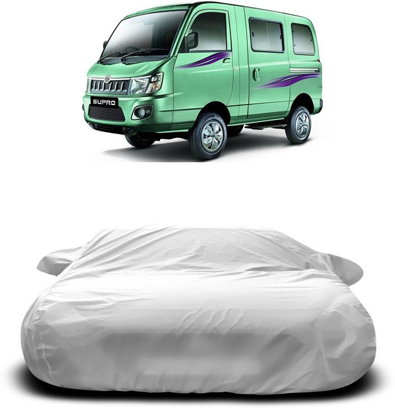 Ascension Car Cover For Mahindra Supro (With Mirror Pockets)  (White)