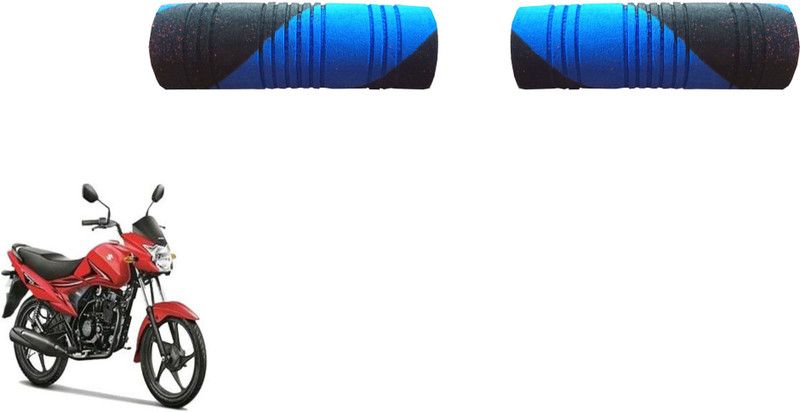 VHPQ SuzHayatBlueBlackFoamGripCover Handle Bar Grip For Suzuki Hayate  (Pack of 2)
