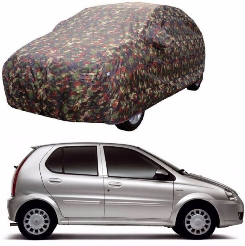 CoNNexXxionS Car Cover For Tata Indica (Without Mirror Pockets)  (Multicolor, For 2005, 2006, 2007, 2008, 2009, 2010, 2011, 2012, 2013, 2014, 2015, 2016, 2017, NA Models)