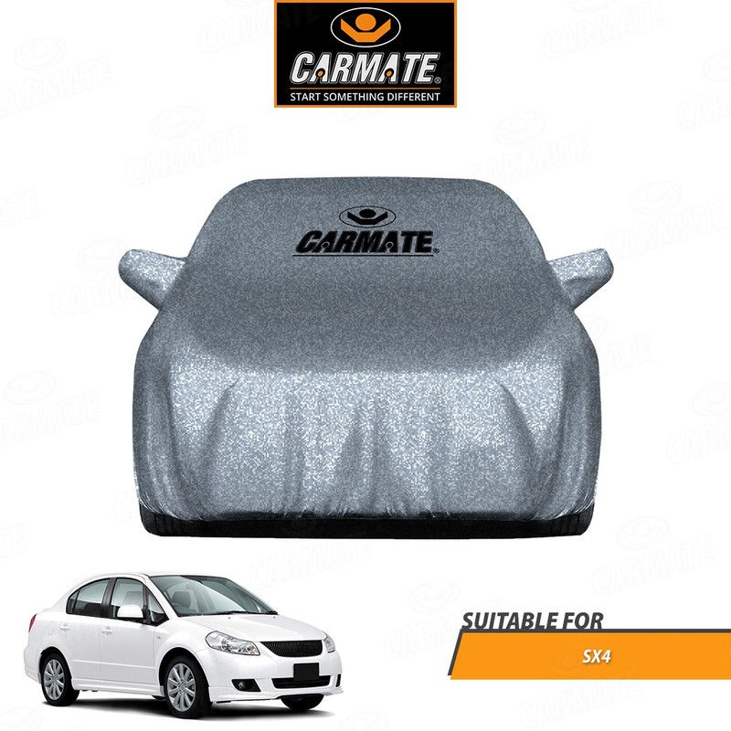 CARMATE Car Cover For Maruti SX4 (With Mirror Pockets)  (Silver)