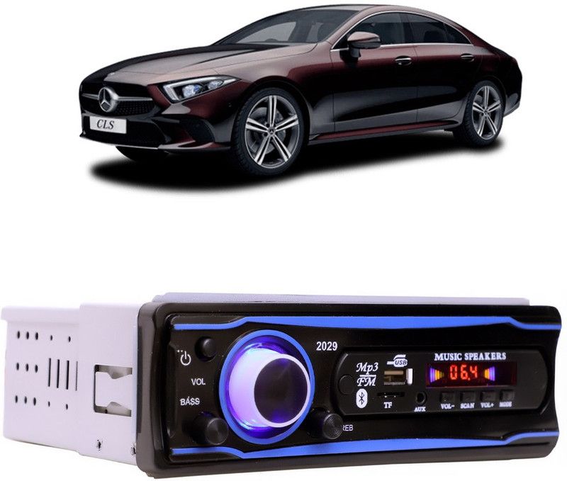 JBRIDERZ Blue Stereo-2029 BLUETOOTH/USB/SD/AUX/FM/MP3 (BLUE & Black)-378 Car Stereo  (Single Din)