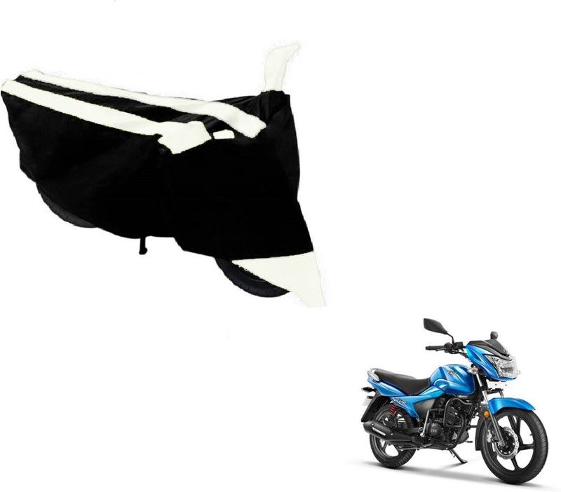 AUTYLE Two Wheeler Cover for TVS  (Victor GLX, Black, White)