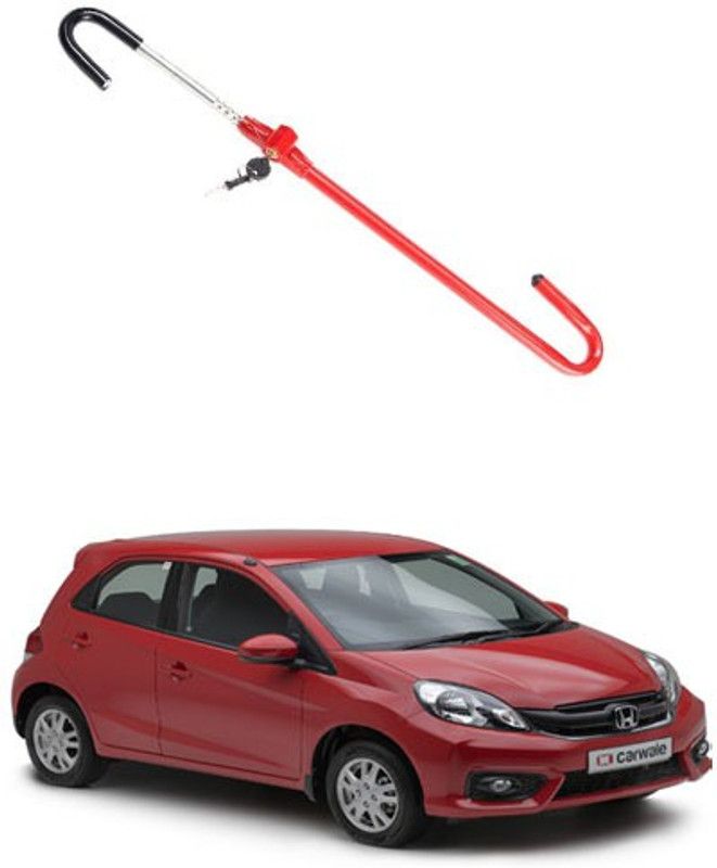 AYW Anti-Theft Heavy Duty Car Steering Lock Vehicles Safety Lock For brio Gear Lock  (Stainless Steel)