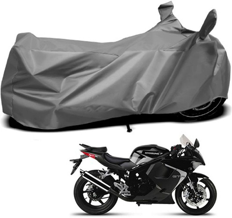 THE REAL ARV Waterproof Two Wheeler Cover for Hyosung  (GT250R, Grey)