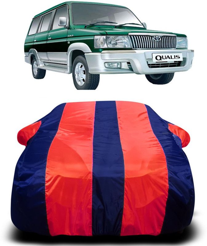 AUTOGARH Car Cover For Toyota Qualis (With Mirror Pockets)  (Red, Blue)