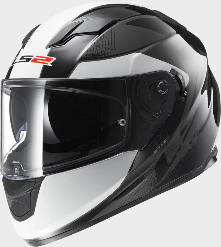 LS2 FF320 Stinger Motorbike Helmet  (Black Titanium)