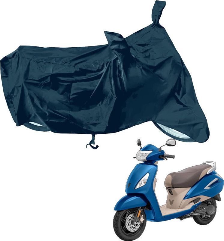RiderShine Waterproof Two Wheeler Cover for TVS  (Jupiter 125, Black)