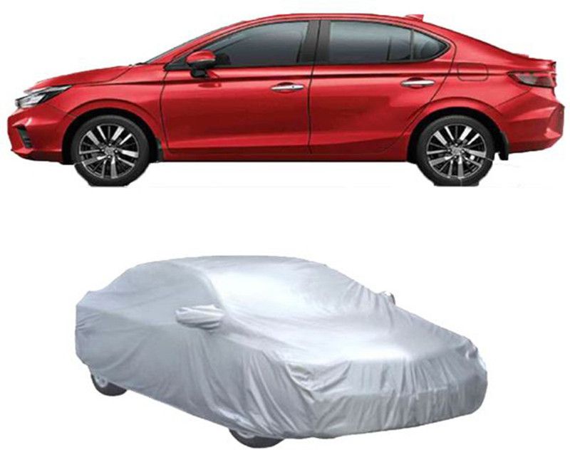 Gali Bazar Car Cover For Honda Amaze E Petrol (With Mirror Pockets)  (Silver, For 2018 Models)