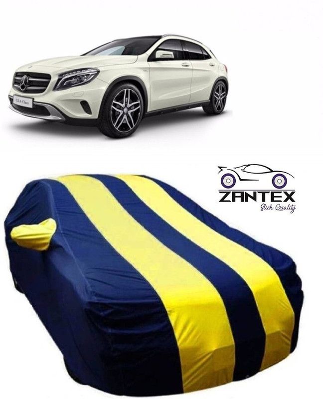 ZANTEX Car Cover For Mercedes Benz GLA (With Mirror Pockets)  (Blue, Yellow)