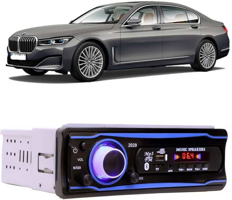 Bluedrum Blue Stereo-999 BLUETOOTH/USB/SD/AUX/FM/MP3 (BLUE & Black)-48 Car Stereo  (Single Din)