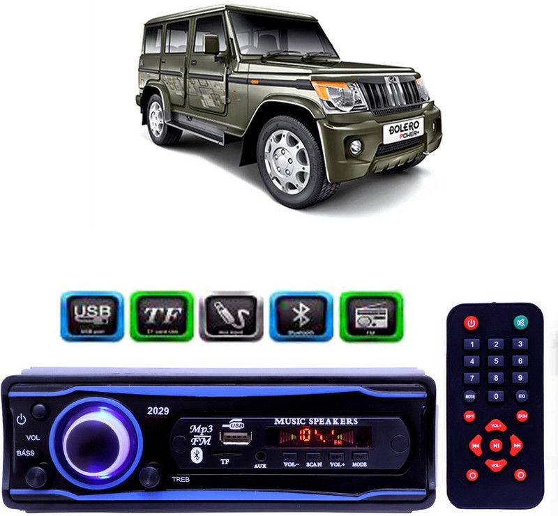 Genipap STEREO-999 BLUETOOTH/USB/SD/AUX/FM/MP3 (BLUE & Black)-258 Car Stereo  (Single Din)