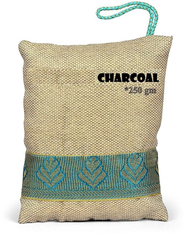 Shopping & Mart Non-Electric NATURAL Air Purifying charcoal Bag for Car, Rooms, Basement(250 gm) Portable Car Air Purifier  (brown)