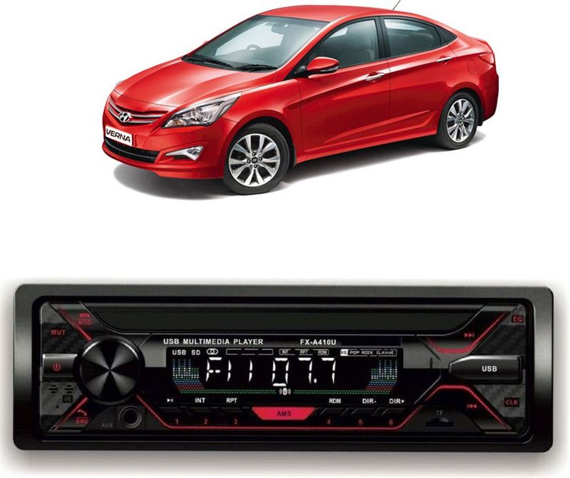 Purpleheart Car Stereo FX- A100U Car Stereo with Bluetooth, USB, SD Card , Aux P-209 Car Stereo  (Single Din)